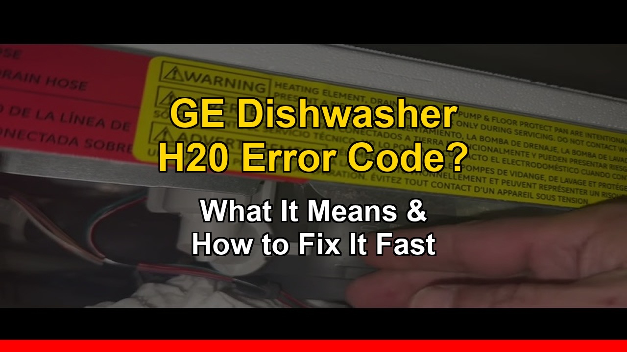 GE dishwasher H20 error