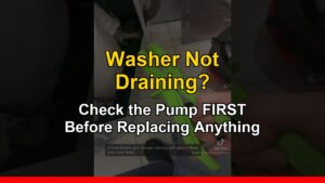 Samsung/LG top-load washer won't drain.