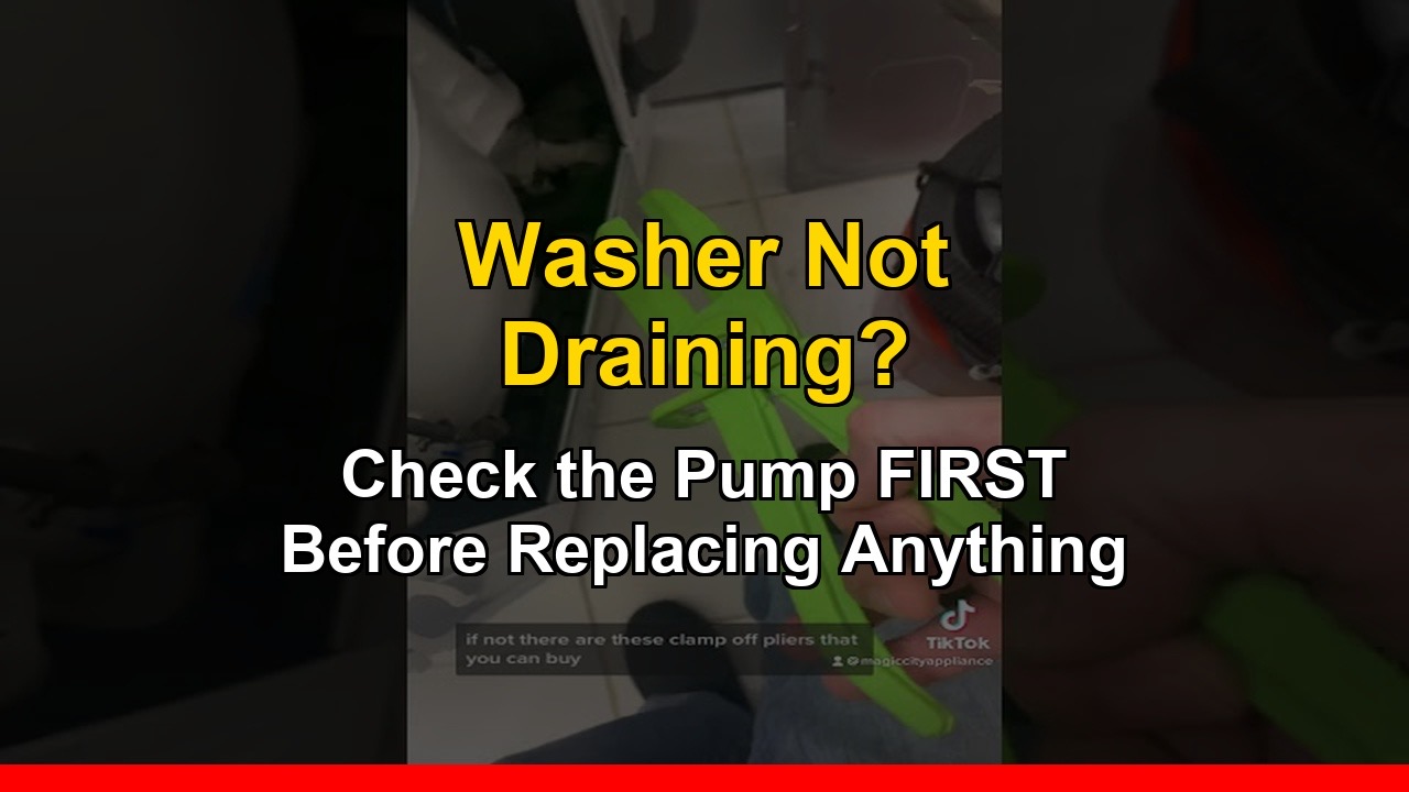 Samsung/LG top-load washer won't drain.