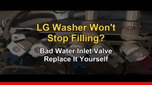 LG washer won't stop filling with water